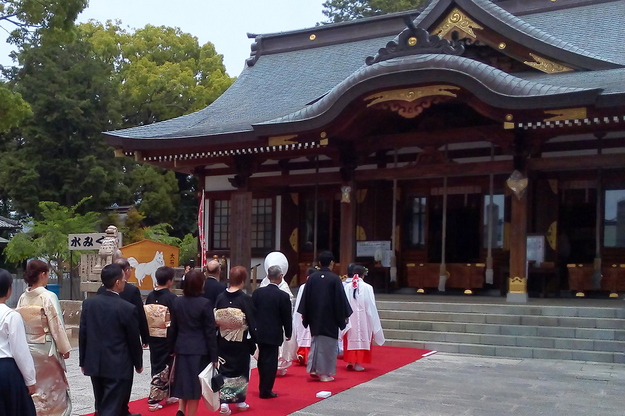 赤穂大石神社での結婚式