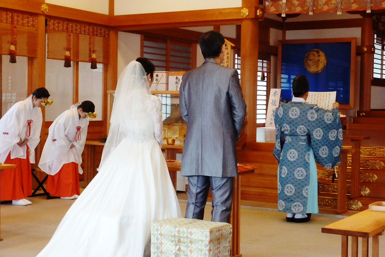 赤穂大石神社での結婚式